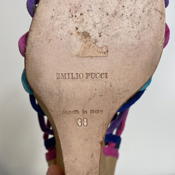 Emilio Pucci Wedges Sz 38 (Read Description) - Picture 6 of 14